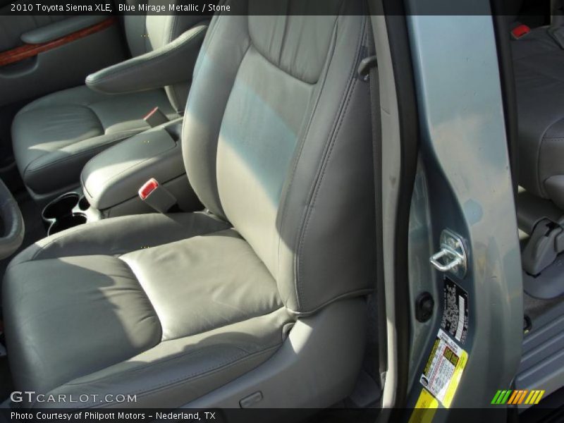 Blue Mirage Metallic / Stone 2010 Toyota Sienna XLE