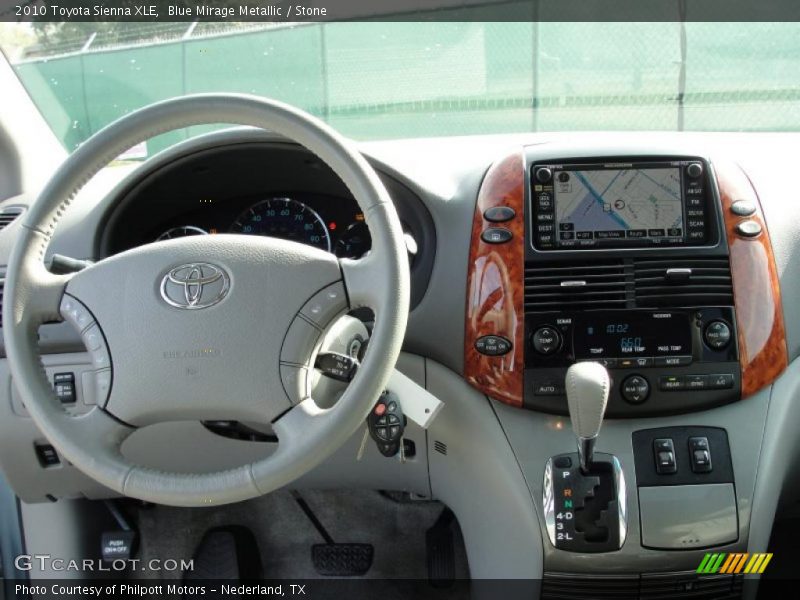 Blue Mirage Metallic / Stone 2010 Toyota Sienna XLE