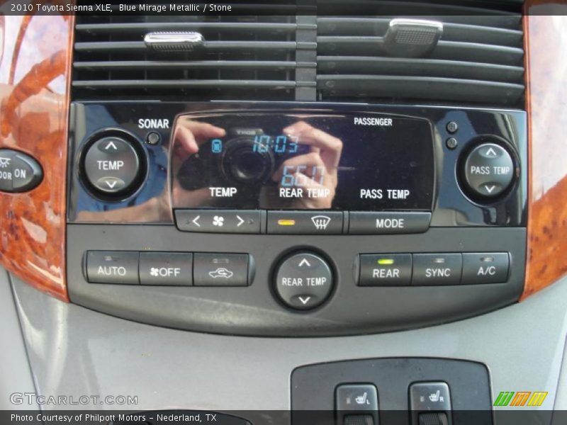 Blue Mirage Metallic / Stone 2010 Toyota Sienna XLE