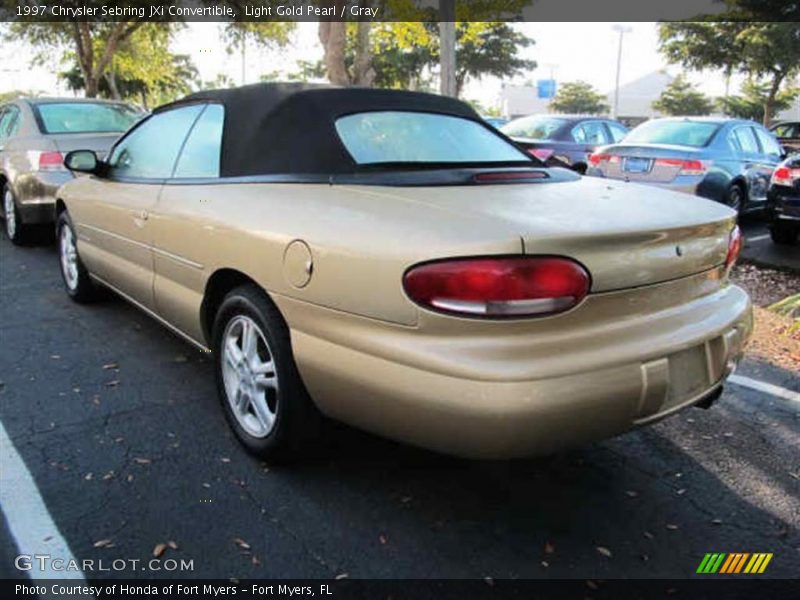 Light Gold Pearl / Gray 1997 Chrysler Sebring JXi Convertible