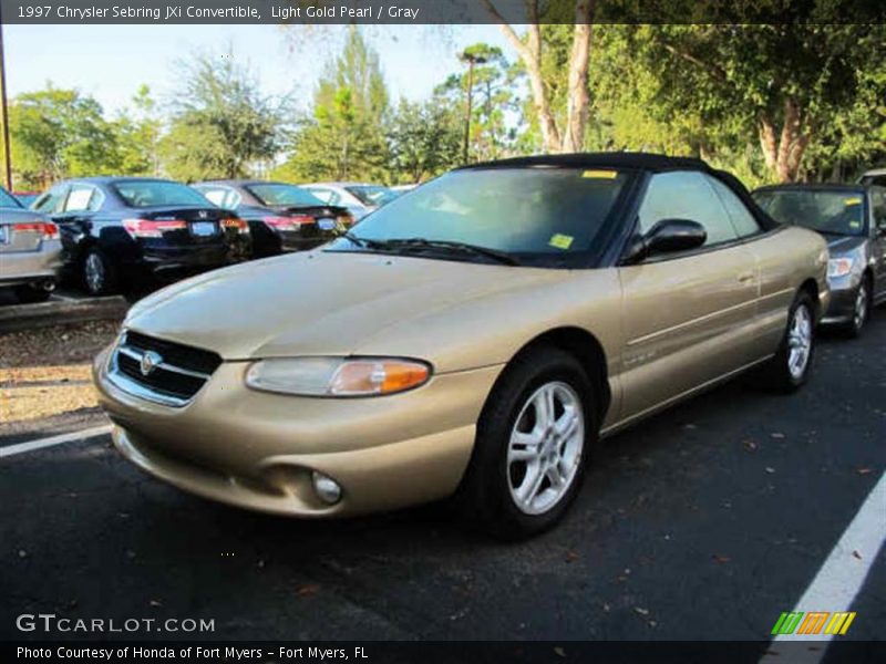 Light Gold Pearl / Gray 1997 Chrysler Sebring JXi Convertible