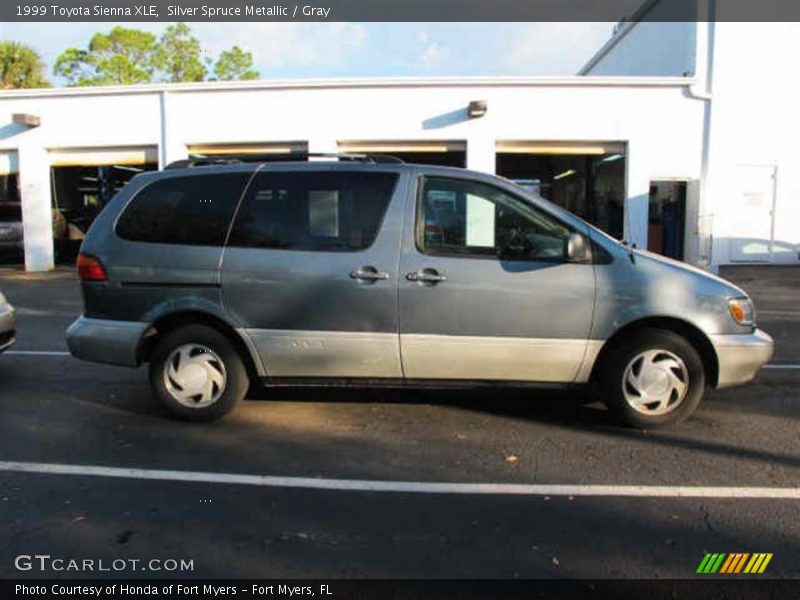 Silver Spruce Metallic / Gray 1999 Toyota Sienna XLE