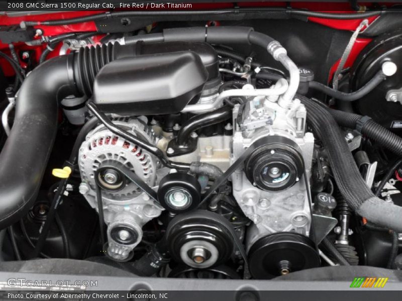 Fire Red / Dark Titanium 2008 GMC Sierra 1500 Regular Cab