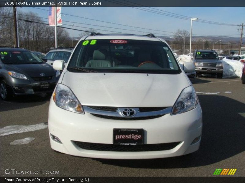 Arctic Frost Pearl / Stone 2008 Toyota Sienna Limited