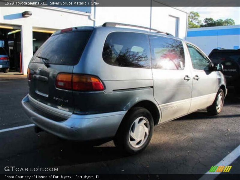 Silver Spruce Metallic / Gray 1999 Toyota Sienna XLE
