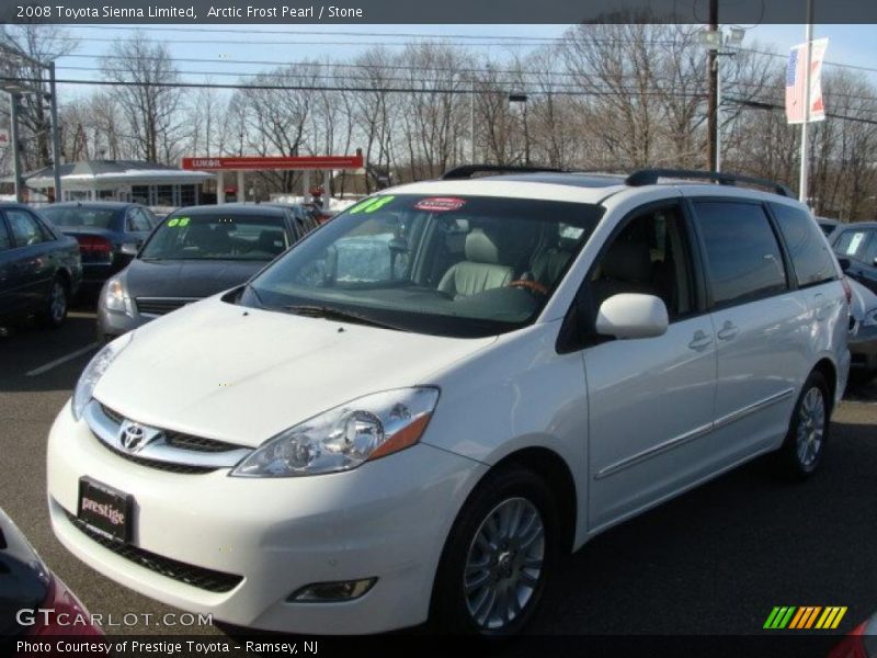 Arctic Frost Pearl / Stone 2008 Toyota Sienna Limited