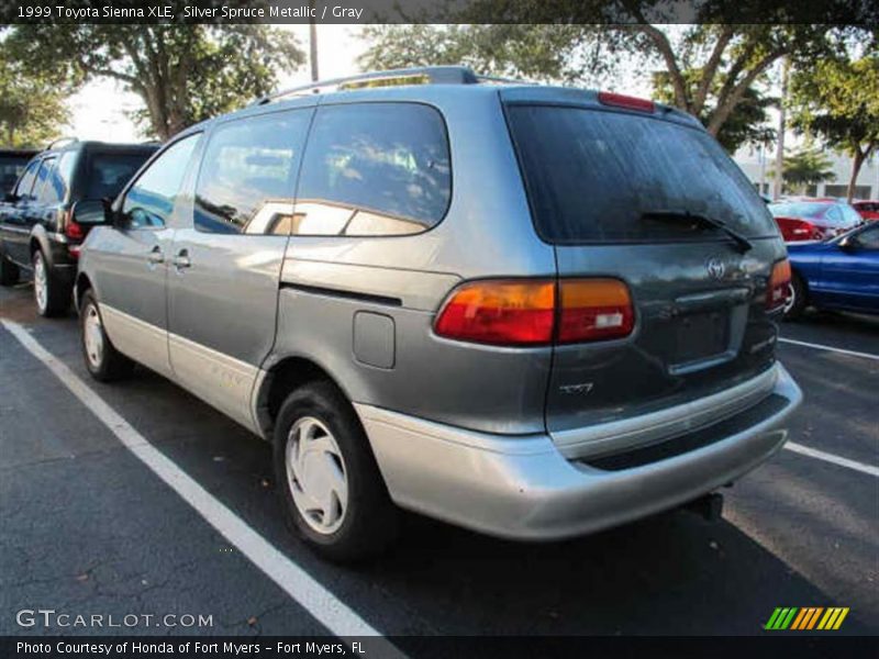 Silver Spruce Metallic / Gray 1999 Toyota Sienna XLE