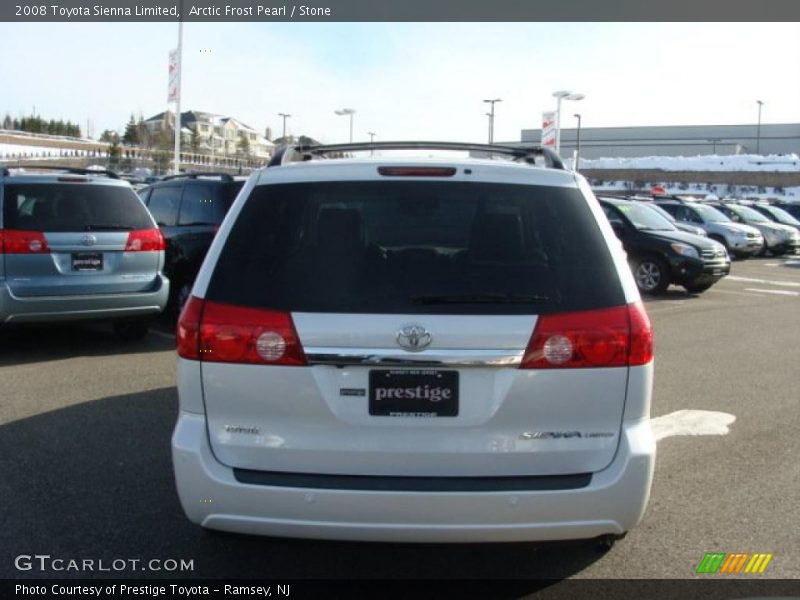 Arctic Frost Pearl / Stone 2008 Toyota Sienna Limited