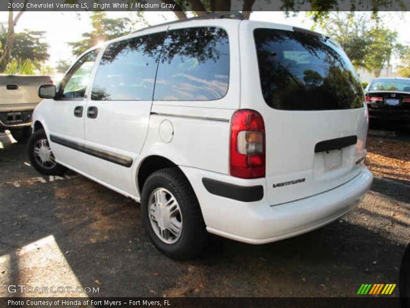 Bright White / Medium Gray 2000 Chevrolet Venture LS
