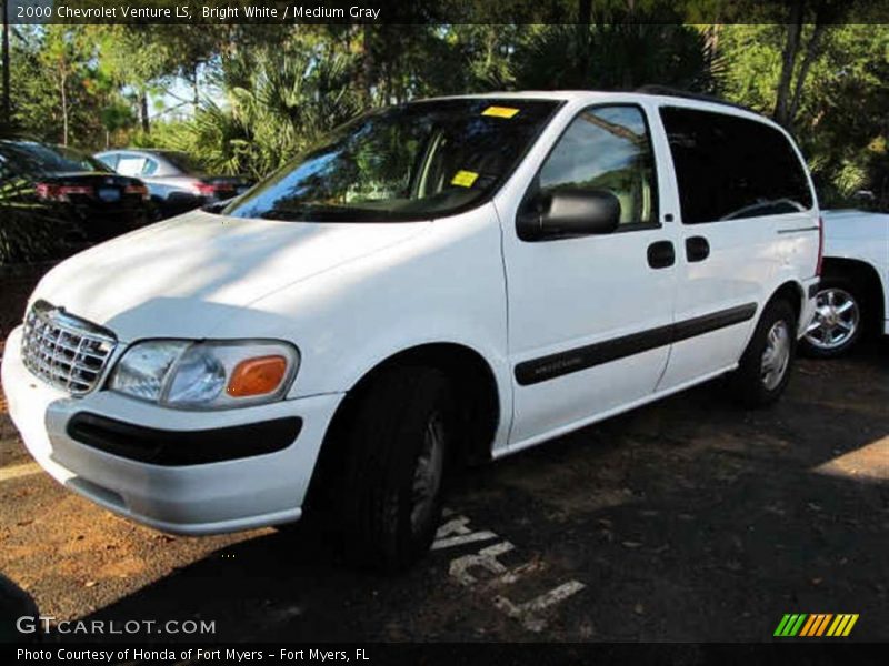 Bright White / Medium Gray 2000 Chevrolet Venture LS