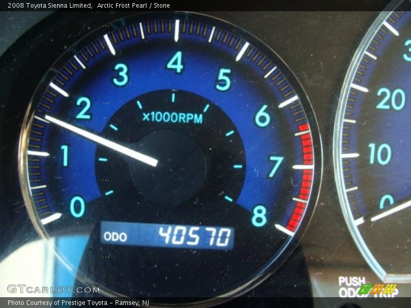 Arctic Frost Pearl / Stone 2008 Toyota Sienna Limited