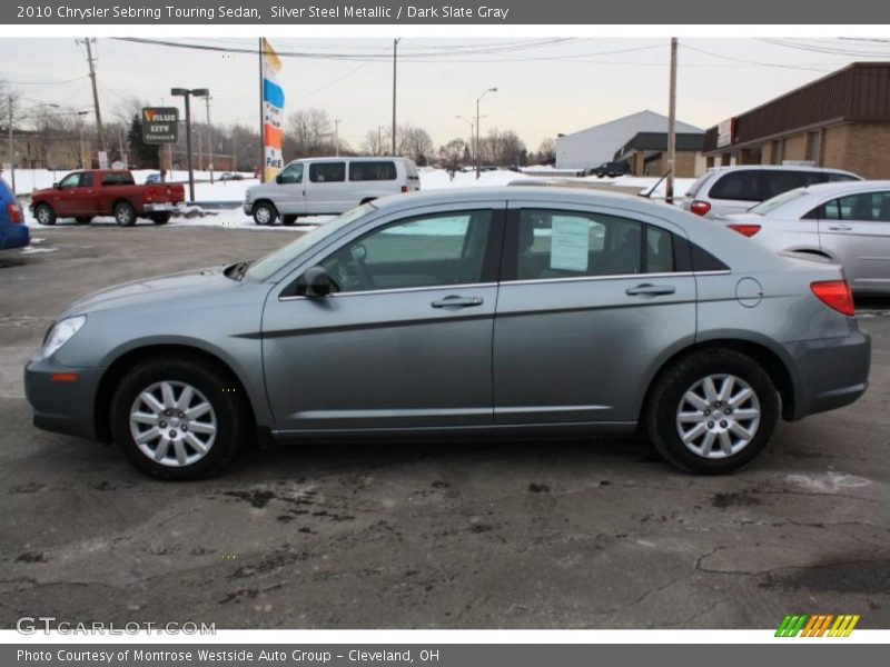 Silver Steel Metallic / Dark Slate Gray 2010 Chrysler Sebring Touring Sedan