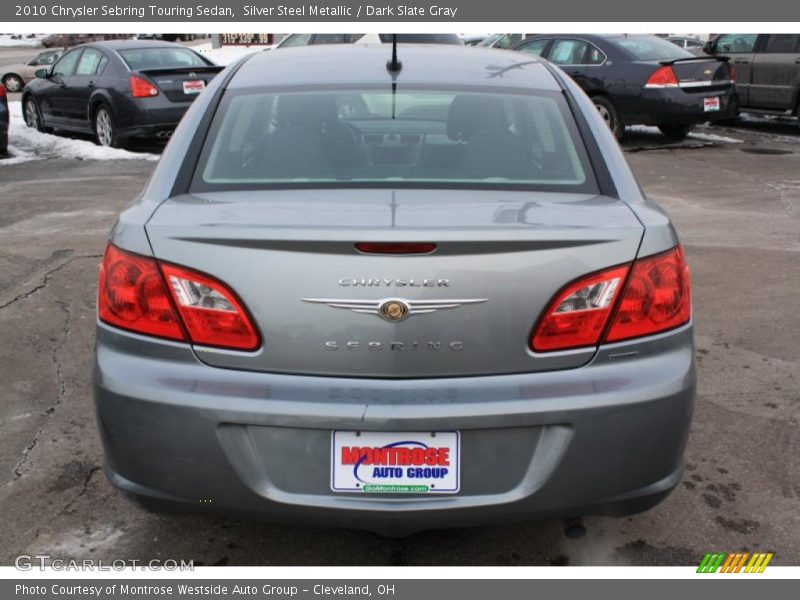 Silver Steel Metallic / Dark Slate Gray 2010 Chrysler Sebring Touring Sedan