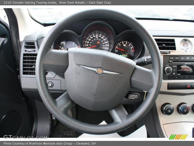 Silver Steel Metallic / Dark Slate Gray 2010 Chrysler Sebring Touring Sedan