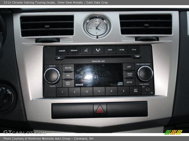 Silver Steel Metallic / Dark Slate Gray 2010 Chrysler Sebring Touring Sedan