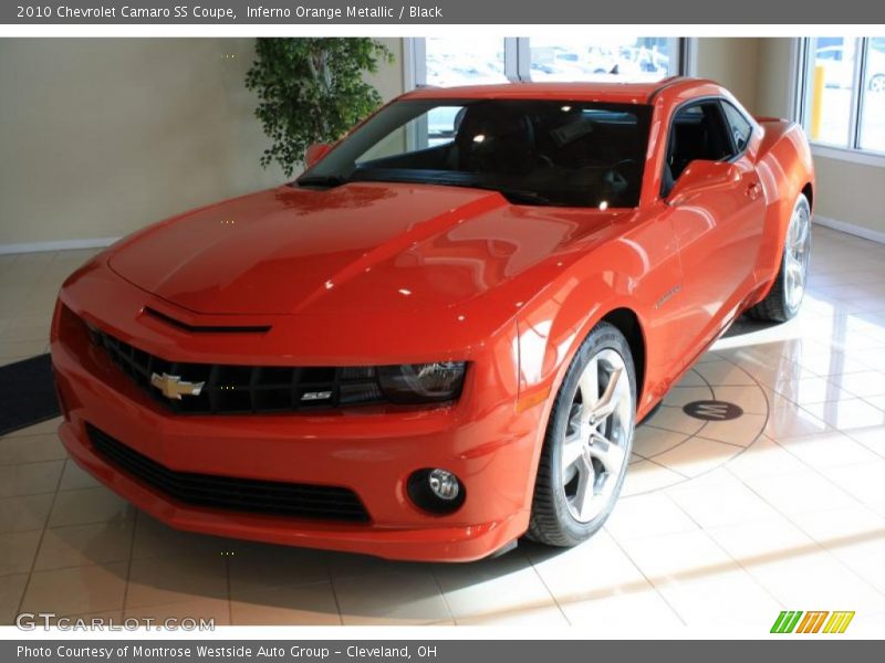 Inferno Orange Metallic / Black 2010 Chevrolet Camaro SS Coupe