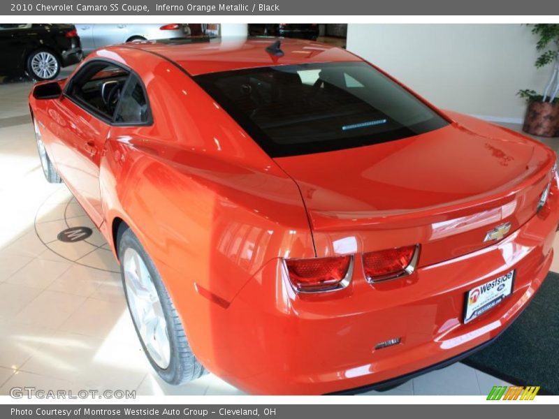 Inferno Orange Metallic / Black 2010 Chevrolet Camaro SS Coupe