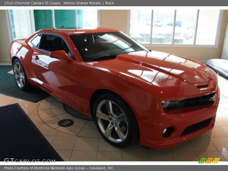 Inferno Orange Metallic / Black 2010 Chevrolet Camaro SS Coupe