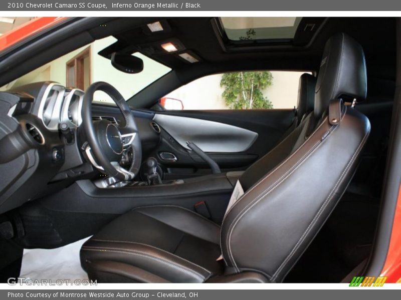 Inferno Orange Metallic / Black 2010 Chevrolet Camaro SS Coupe