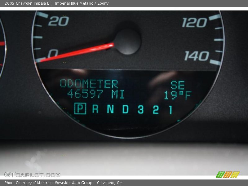 Imperial Blue Metallic / Ebony 2009 Chevrolet Impala LT