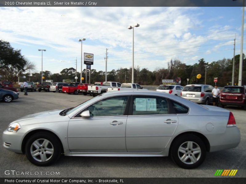 Silver Ice Metallic / Gray 2010 Chevrolet Impala LS