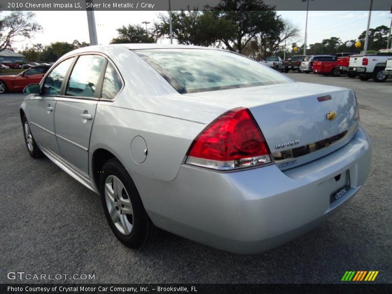 Silver Ice Metallic / Gray 2010 Chevrolet Impala LS