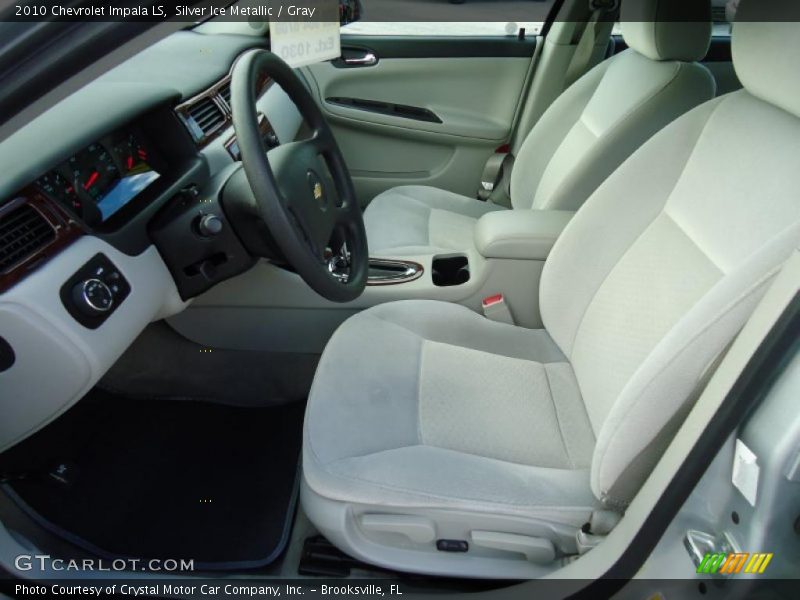 Silver Ice Metallic / Gray 2010 Chevrolet Impala LS