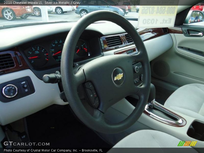 Silver Ice Metallic / Gray 2010 Chevrolet Impala LS