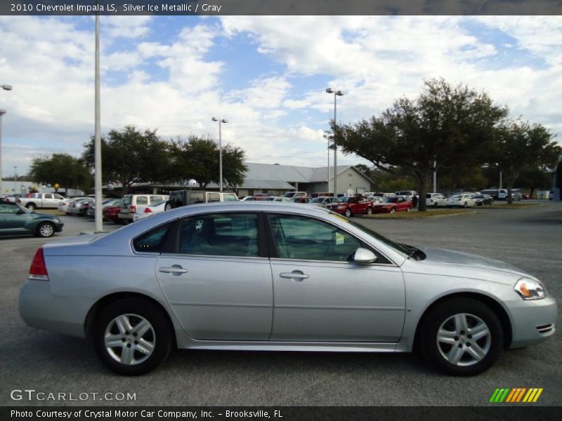 Silver Ice Metallic / Gray 2010 Chevrolet Impala LS
