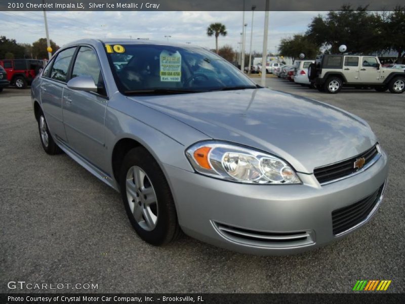 Silver Ice Metallic / Gray 2010 Chevrolet Impala LS
