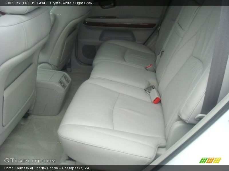 Crystal White / Light Gray 2007 Lexus RX 350 AWD