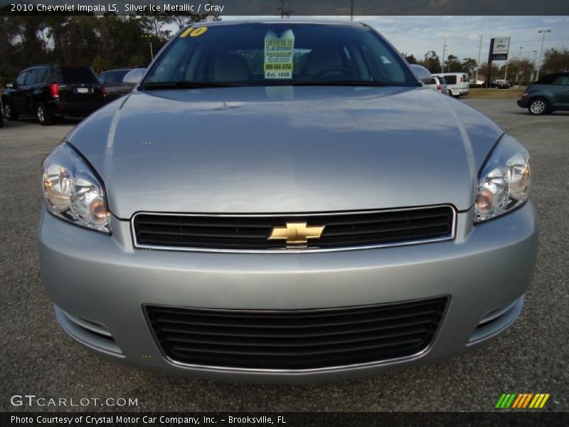 Silver Ice Metallic / Gray 2010 Chevrolet Impala LS