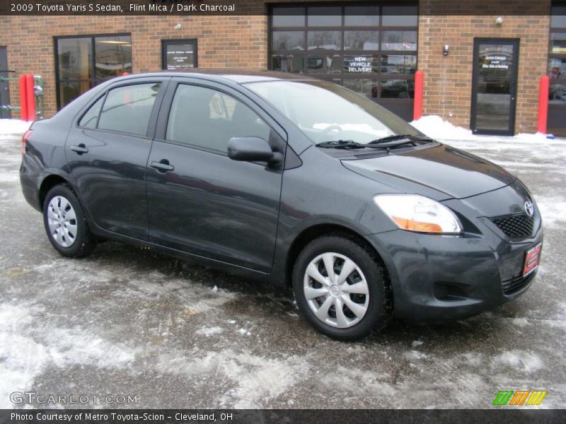 Flint Mica / Dark Charcoal 2009 Toyota Yaris S Sedan