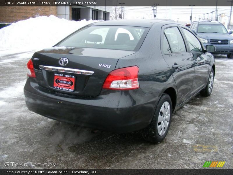 Flint Mica / Dark Charcoal 2009 Toyota Yaris S Sedan
