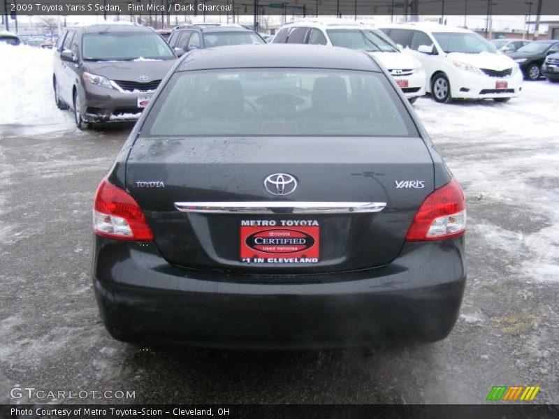 Flint Mica / Dark Charcoal 2009 Toyota Yaris S Sedan