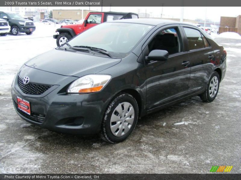 Flint Mica / Dark Charcoal 2009 Toyota Yaris S Sedan