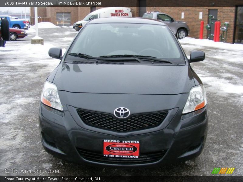 Flint Mica / Dark Charcoal 2009 Toyota Yaris S Sedan