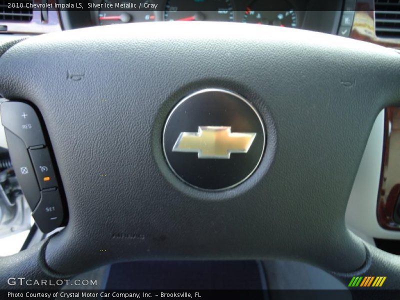 Silver Ice Metallic / Gray 2010 Chevrolet Impala LS