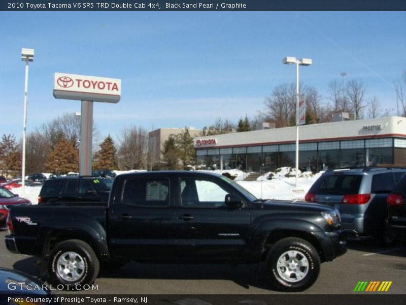 Black Sand Pearl / Graphite 2010 Toyota Tacoma V6 SR5 TRD Double Cab 4x4