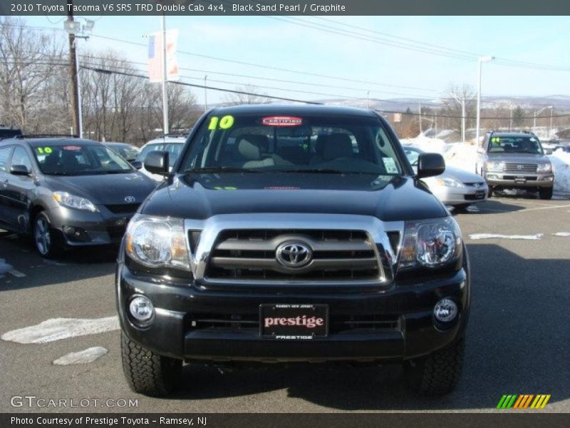 Black Sand Pearl / Graphite 2010 Toyota Tacoma V6 SR5 TRD Double Cab 4x4