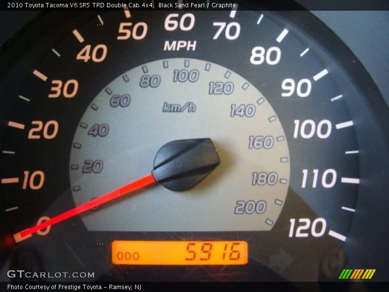 Black Sand Pearl / Graphite 2010 Toyota Tacoma V6 SR5 TRD Double Cab 4x4