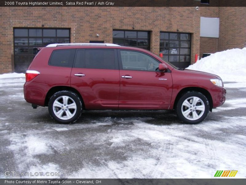 Salsa Red Pearl / Ash Gray 2008 Toyota Highlander Limited