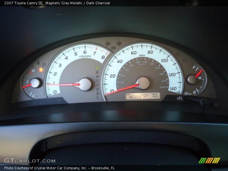 Magnetic Gray Metallic / Dark Charcoal 2007 Toyota Camry SE
