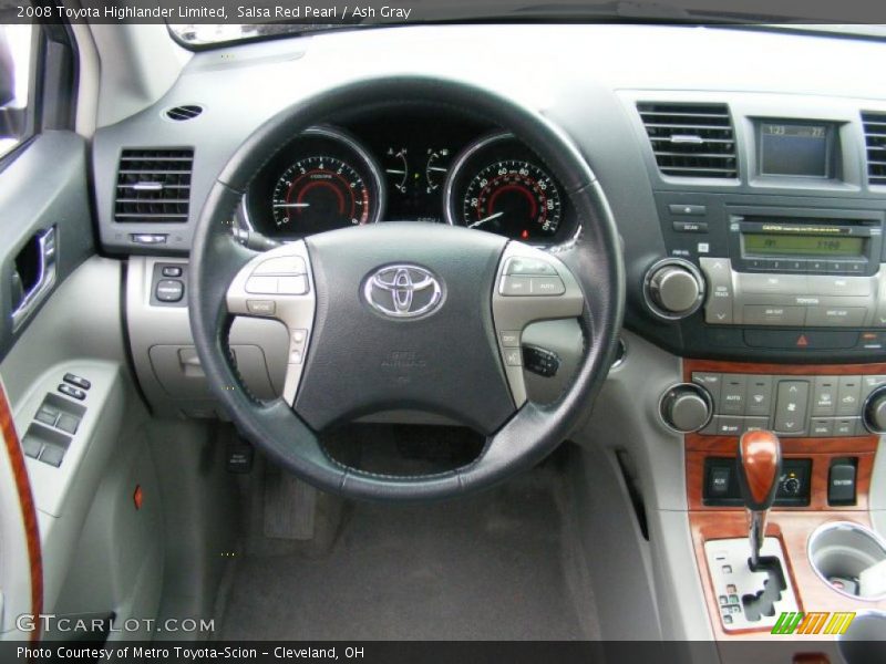 Salsa Red Pearl / Ash Gray 2008 Toyota Highlander Limited