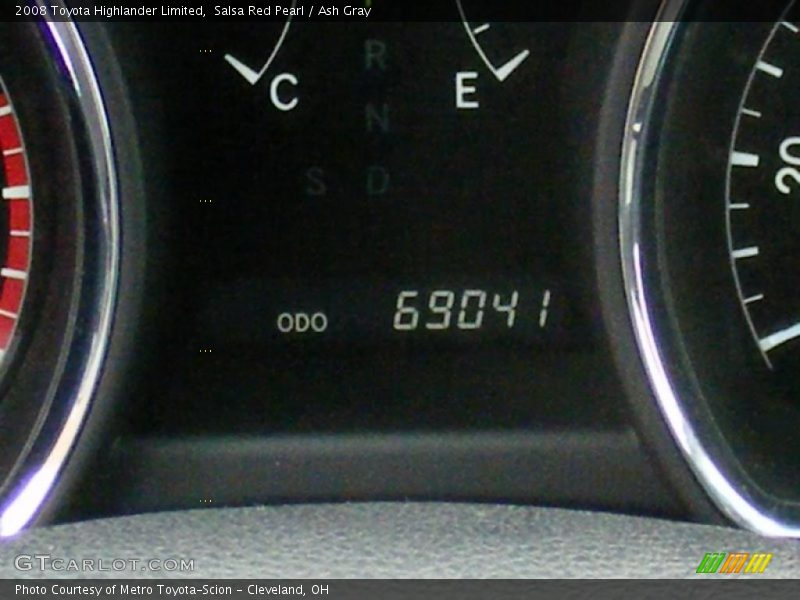 Salsa Red Pearl / Ash Gray 2008 Toyota Highlander Limited