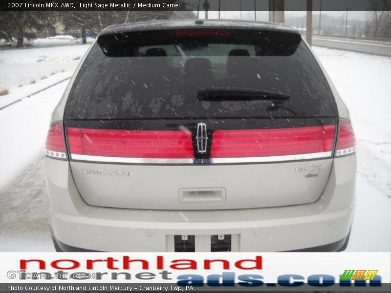 Light Sage Metallic / Medium Camel 2007 Lincoln MKX AWD