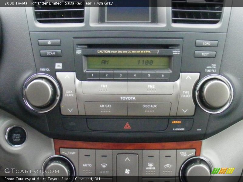 Salsa Red Pearl / Ash Gray 2008 Toyota Highlander Limited