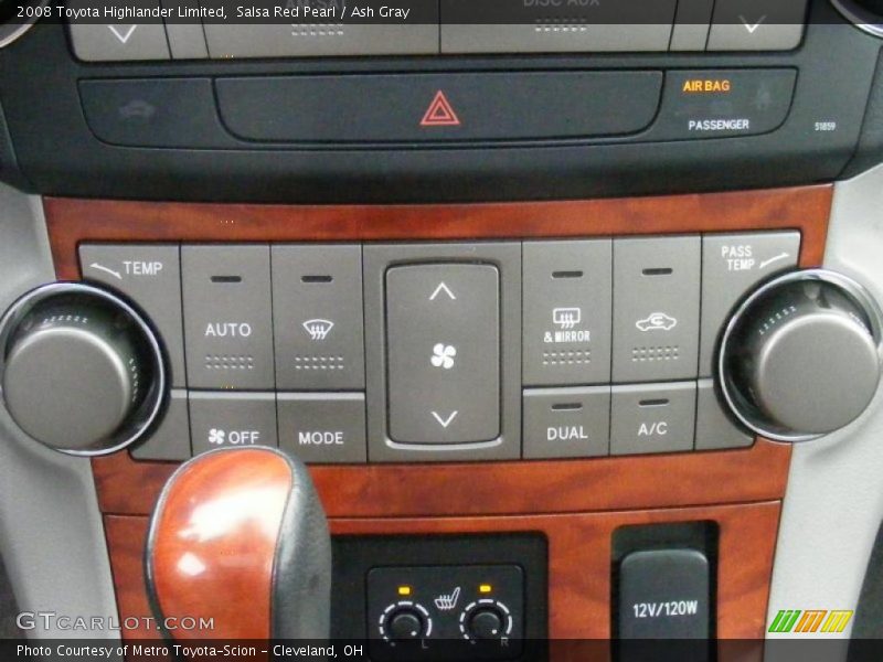 Salsa Red Pearl / Ash Gray 2008 Toyota Highlander Limited