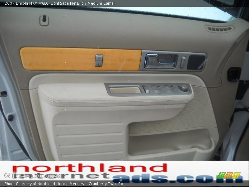 Light Sage Metallic / Medium Camel 2007 Lincoln MKX AWD