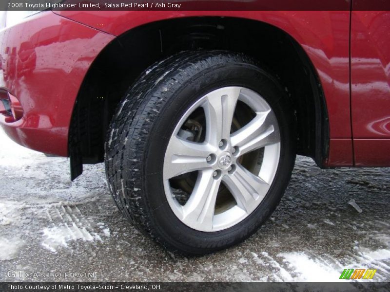 Salsa Red Pearl / Ash Gray 2008 Toyota Highlander Limited